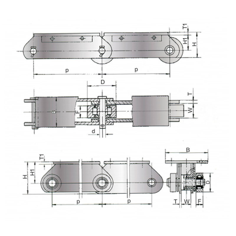 Metallurgical Dualgas Trom Slabhra iompair barr cothrom